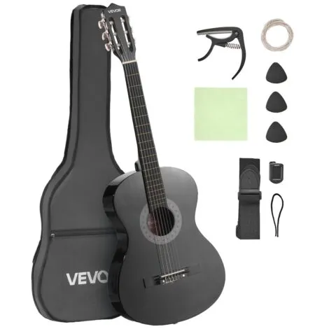 VEVOR Klassikaline kitarr, 960 mm, must