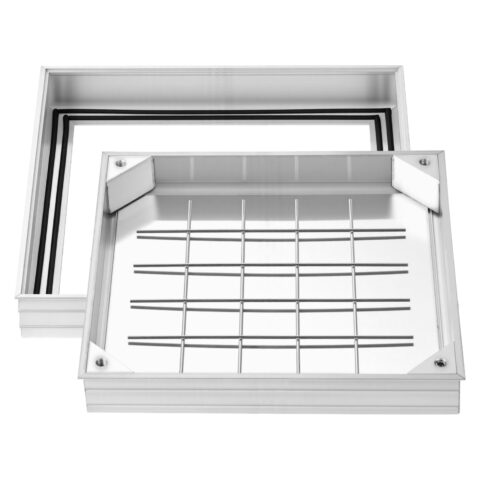 Manhole Cover with Frame, 400 x 400 mm, 3,7 kg