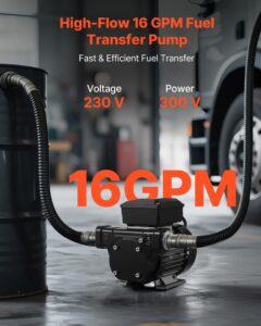 Õliülekandepump 230V, 60 L, 2,4 m — pilt 2