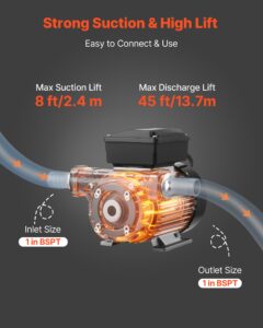 Õliülekandepump 230V, 60 L, 2,4 m — pilt 3