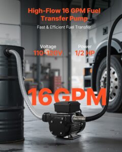 VEVOR Kütuseülekandepump 230V, 60 L, 13,7 m, 11,6 kg — pilt 2