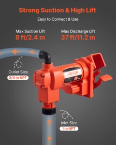 Kütuseülekandepump 230V, 57 L, 2,4 m — pilt 3