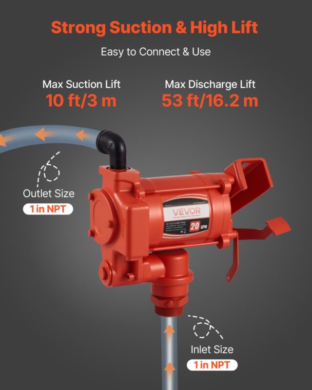 VEVOR Kütuseülekandepump 230V, 76 L, 28,3 kg