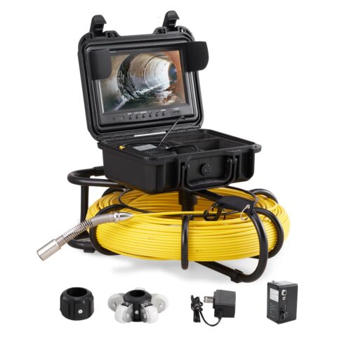 Sewer Camera Pipe Inspection Camera 22.9 cm 720p Screen Pipe Camera 119.8m, 22,9 cm