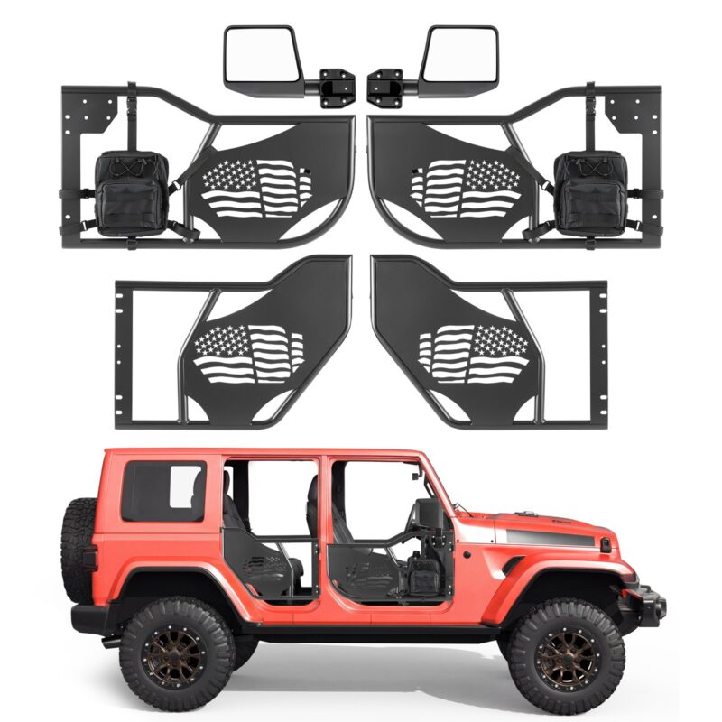 Jeep Tube Doors, 915 x 516 x 103 mm, 4 uksega