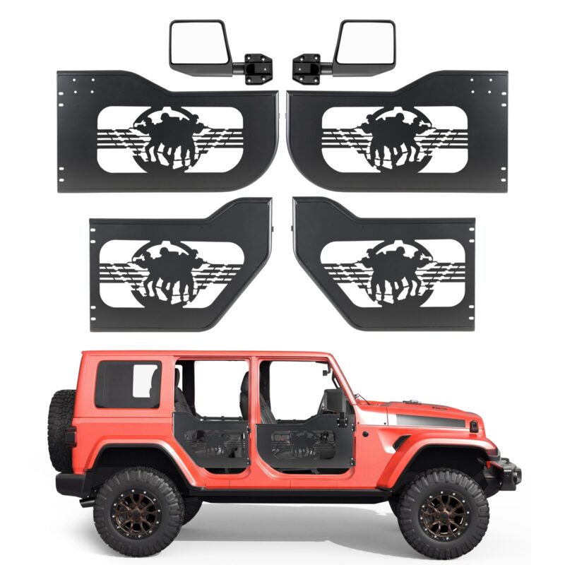 Jeep Tube Doors, 915 x 516 x 103 mm, 4 uksega
