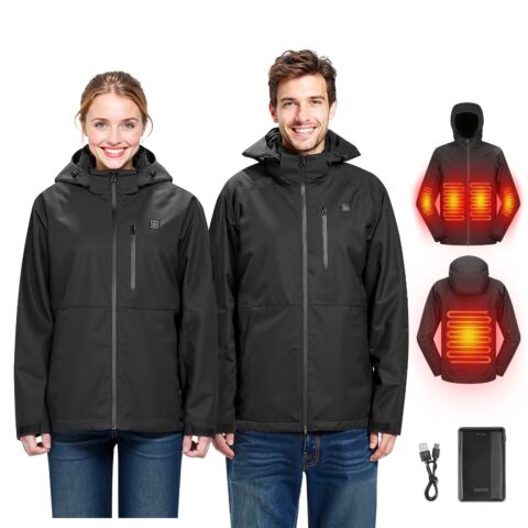 Heated Jacket for Women with 7.4V Battery, 0,94 kg, 1420 x 880 mm
