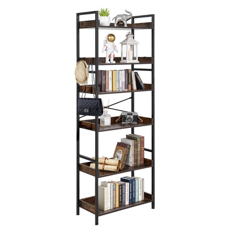 Tööstuslik raamaturiiul, 6 tasandit, 300 x 650 x 1750 mm