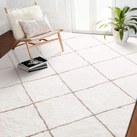 VEVOR Siseruumide plüüsist vaibad, 2,44 x 3,05 m, bee