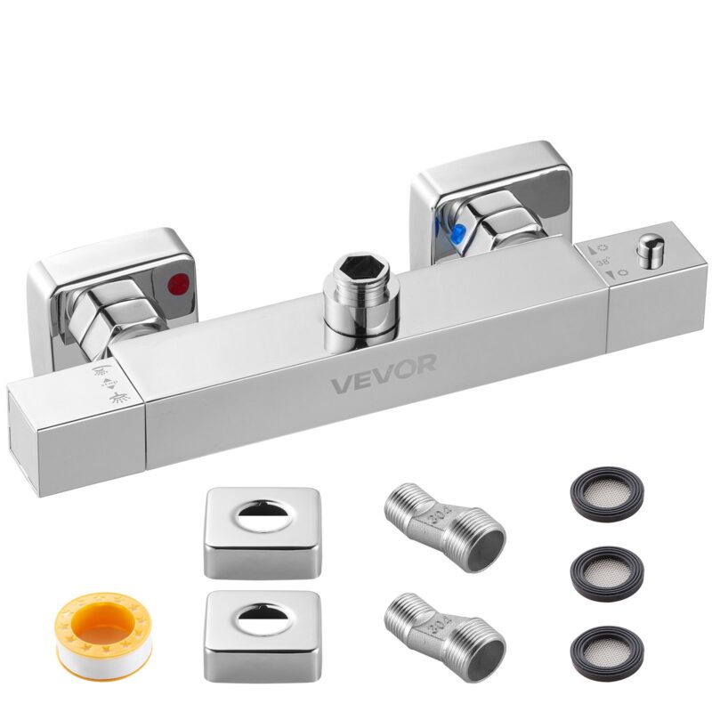 Thermostatic Shower Faucet Valve, 1,27 cm, 1,08 kg