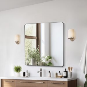 VEVOR Seinale kinnitatav meigipeegel, 3,81 mm, 91,4 x 91,4 cm, 15 kg — pilt 1