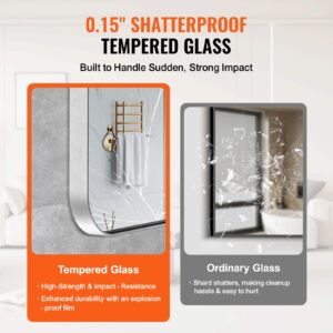 Seinale kinnitatav meigipeegel, 3,81 mm, 91,4 x 122 cm — pilt 3