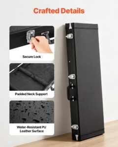 VEVOR Elektrikitarri kõva kohver, 1050 mm, 99,1 cm, must — pilt 6