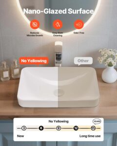 Pooleldi süvistatav vannitoavalamu, 490 x 305 mm — pilt 3