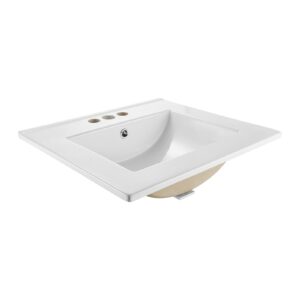 Pooleldi süvistatav vannitoavalamu, 510 x 465 mm — pilt 1