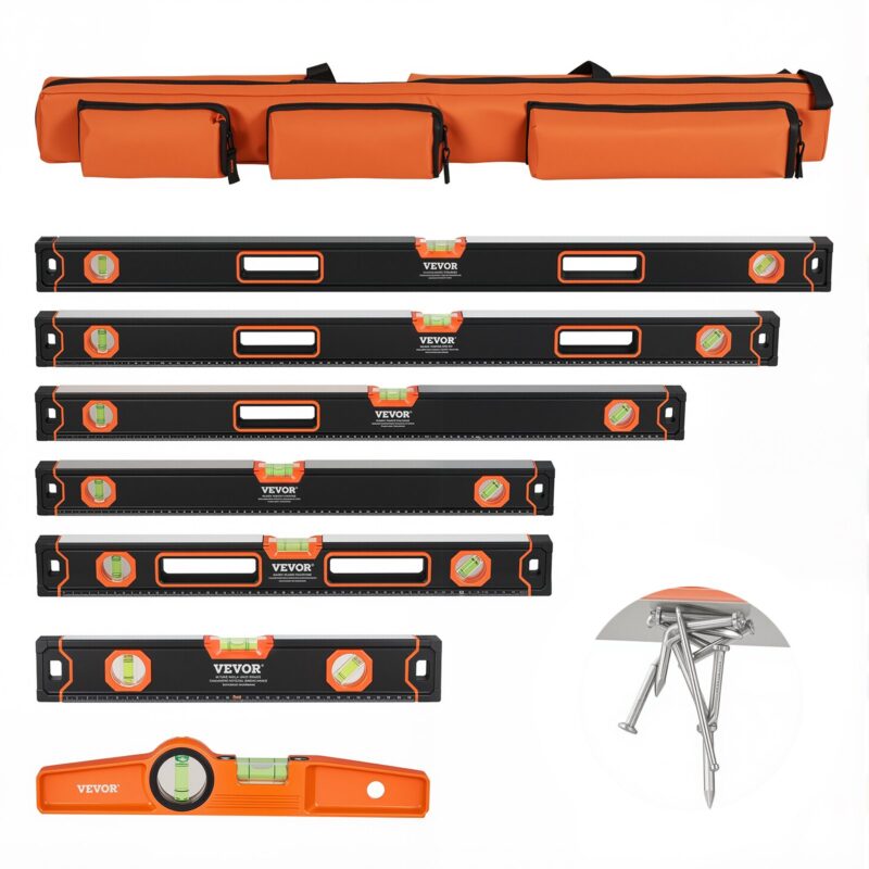 6-Piece Torpedo Level, 4,06 cm, 2000 x 30 x 65 mm
