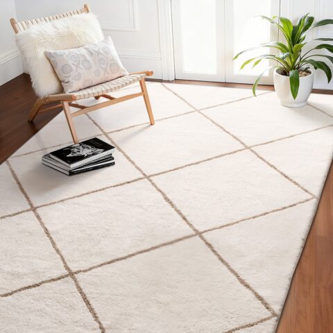 Indoor Plush Area Rugs, 1,83 x 2,74 m, 2000 g