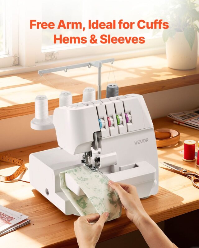 VEVOR Serger overlokõmblusmasin, 320×280×320 mm