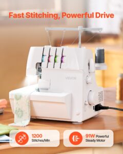 VEVOR Serger overlokõmblusmasin, 320×280×320 mm — pilt 6