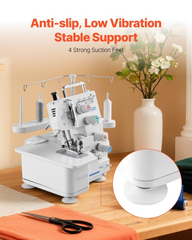 VEVOR Serger overlokõmblusmasin, 260×270×270 mm