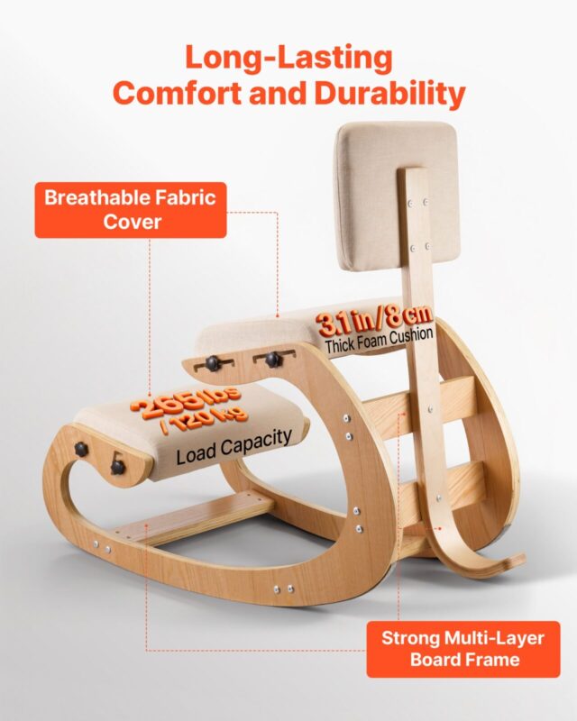 Ergonoomiline põlvitustool, 120 kg