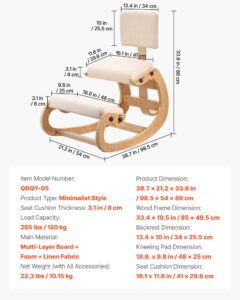 Ergonoomiline põlvitustool, 120 kg — pilt 7
