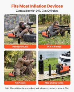 PCP õhukompressor 310 baari PCP õhupüssi kompressor ja väline muundur, 250 W — pilt 6
