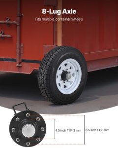 Transpordikonteineri rattad, 6 m — pilt 4