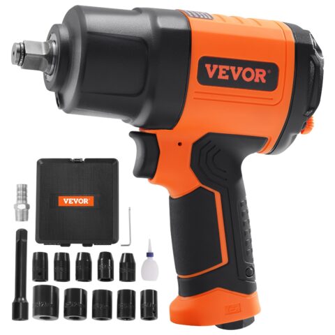 1.27 cm Air Impact Wrench, 1,27 cm, 2,1 kg, 11 tk