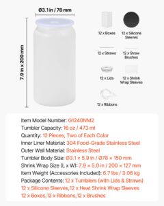 Sublimatsiooniklaasid, 473 ml, 12 tk — pilt 7