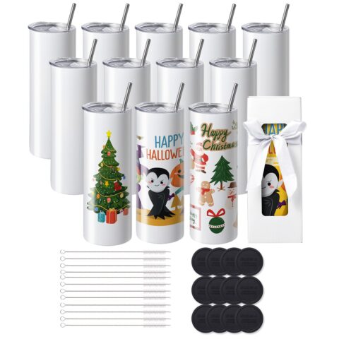 12 pakki sirgeid sublimatsioonikruusid, 12 tk, 591,5 ml