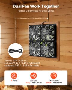Päikeseenergial töötav ventilaator, 25 W — pilt 3