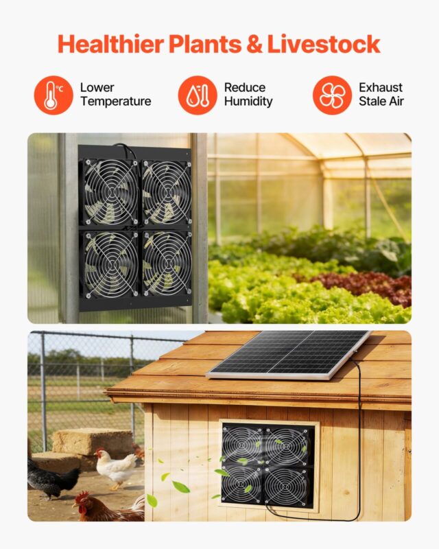 Päikeseenergial töötav ventilaator, 25 W