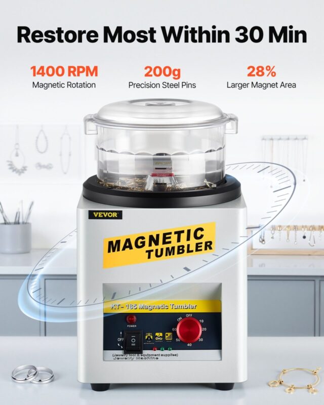KT-185 magnetiline trummel 180mm ehete poleerimisvahend trummel ja poleerimisviimistleja