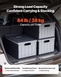 Plastist kokkupandavad hoiukastid kaantega, 38 kg, 65 L — pilt 3