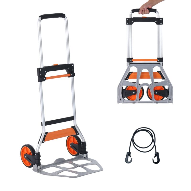 Folding Hand Truck, 125 kg, 124,7 kg, 485 x 513 x 1105 mm
