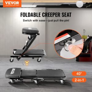 101,6 cm kokkupandav Z-kujuline garaaži roomajatooli mehaanikule, 204,1 kg — pilt 2