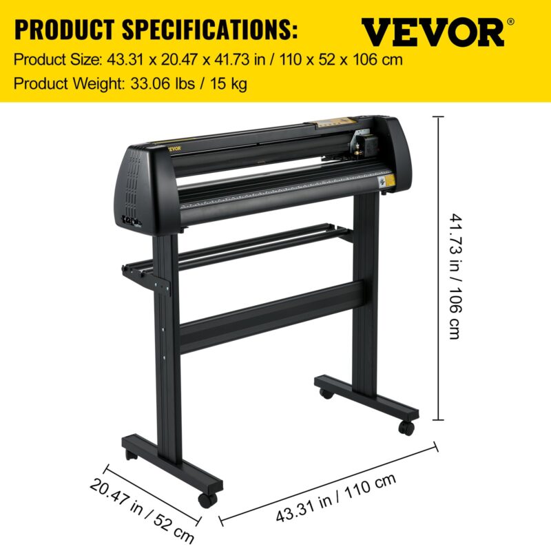 Vinüüllõikurplotter 86,4 cm Signmaster tarkvara siltide valmistamise masin 870 mm paberi