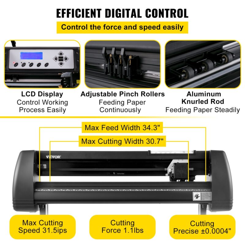 870 mm vinüüllõikur Vinüülplotter SignCut tarkvara Windowsile