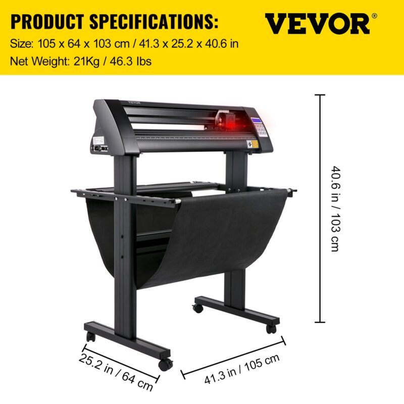VEVOR Vinüüllõikur, 870 mm, 21 kg