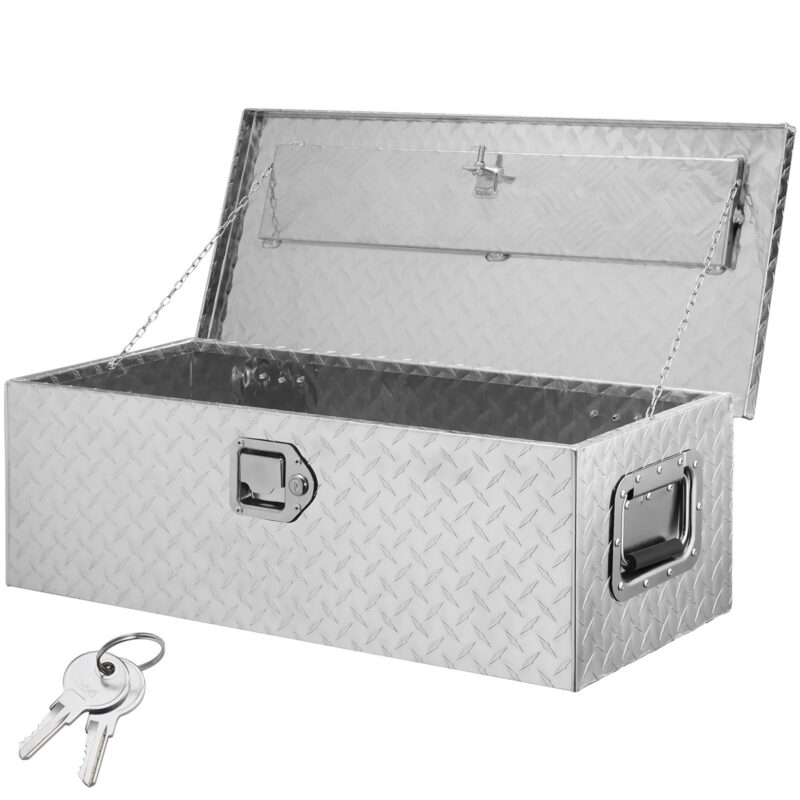 Heavy Duty Aluminum Truck Bed Tool Box, 30 kg, 76,2 x 33 x 24,4 cm