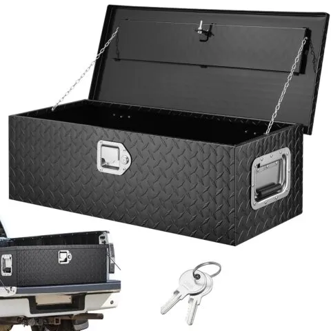Raskeveokite alumiiniumist veoauto voodi tööriistakast, 30 kg, 762 x 330 x 244 mm