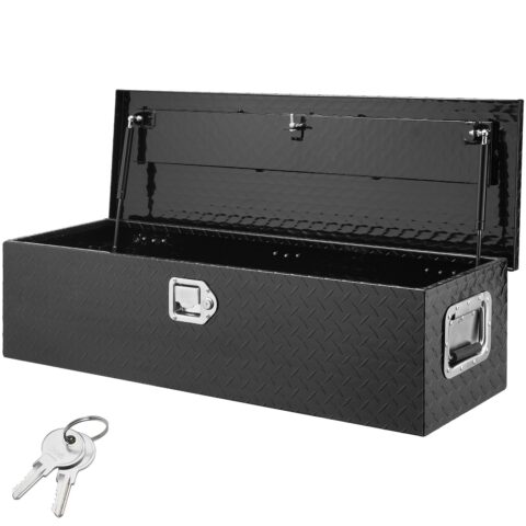 Heavy Duty Aluminum Truck Bed Tool Box, 39 kg, 990 x 330 x 254 mm, 99,1 x 33,0 x 25,4 cm