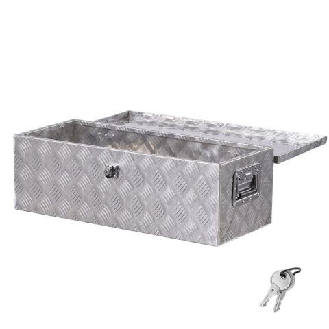 Heavy Duty Aluminum Truck Bed Tool Box, 50 kg, 762 x 330,2 x 243,84 mm