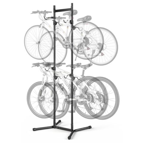 Bike Stand for 4 Bikes, 70 kg, 750 x 740 x 2170 mm