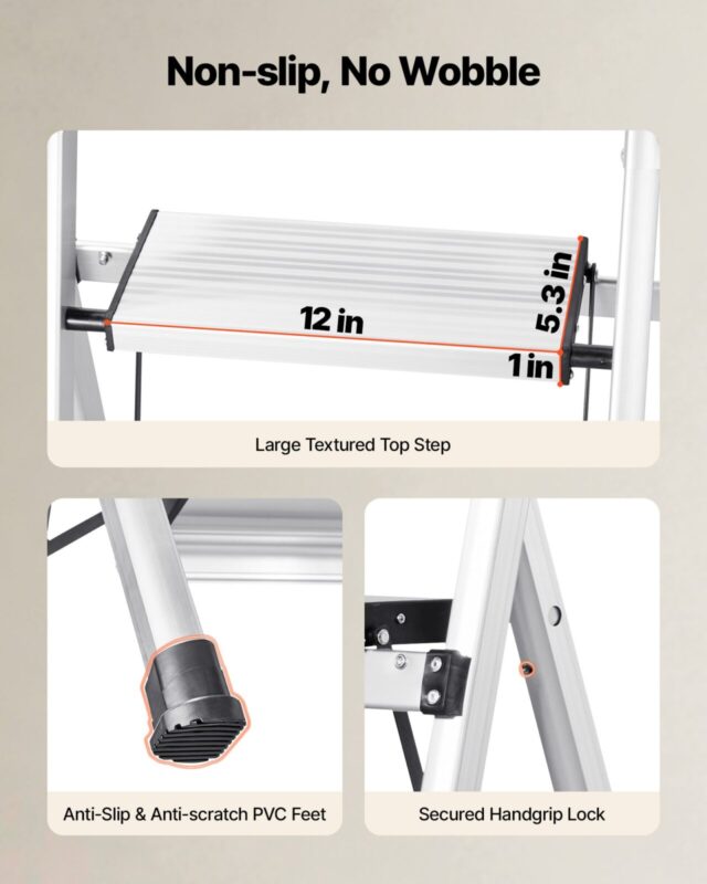 VEVOR 3 astmeline redel, 150 kg, 48×53×104 cm