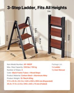 VEVOR 3 astmeline redel, 150 kg, 445×650×850 mm — pilt 2