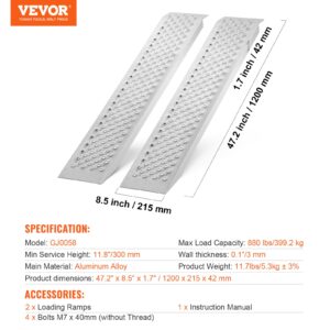Kaasaskantavad laadimisrambid, 399 kg, 1200 x 215 mm, 399,2 kg, 2 tk — pilt 7