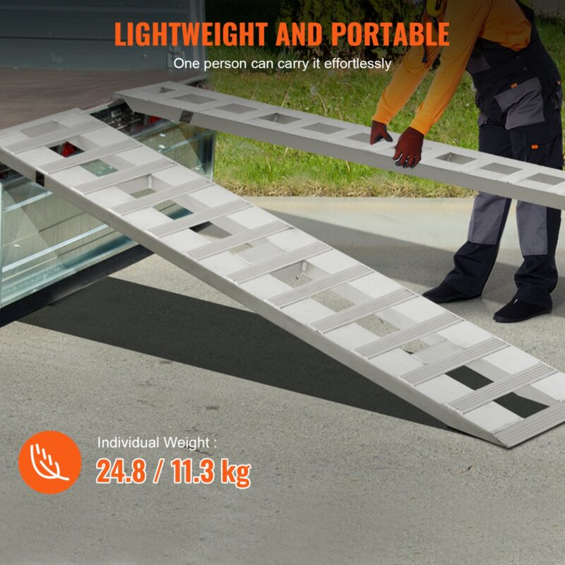 182,9x38,1 cm alumiiniumist kaldteed 2721,6 kg kandevõimega laadimiskaldteed 2 tk, 2722 kg