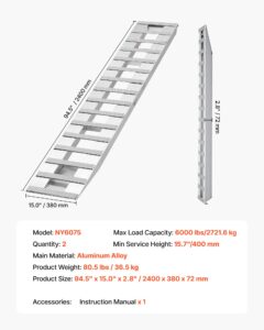 Laadimisrambid, 2722 kg, 2400 x 380 mm, 2721,6 kg, 2 tk — pilt 7